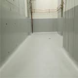 Washroom Grey Epoxy garage floor